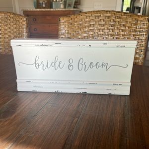 Wedding Bride & Groom Table Setting Plaque